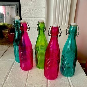 Set of 5 Boho Vases/Bottles